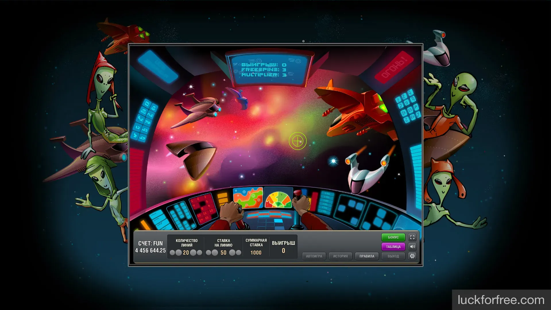 Играть в автоматы Space Odyssey в Игровом клубе luckforfree.com Играть в автоматы Space Odyssey