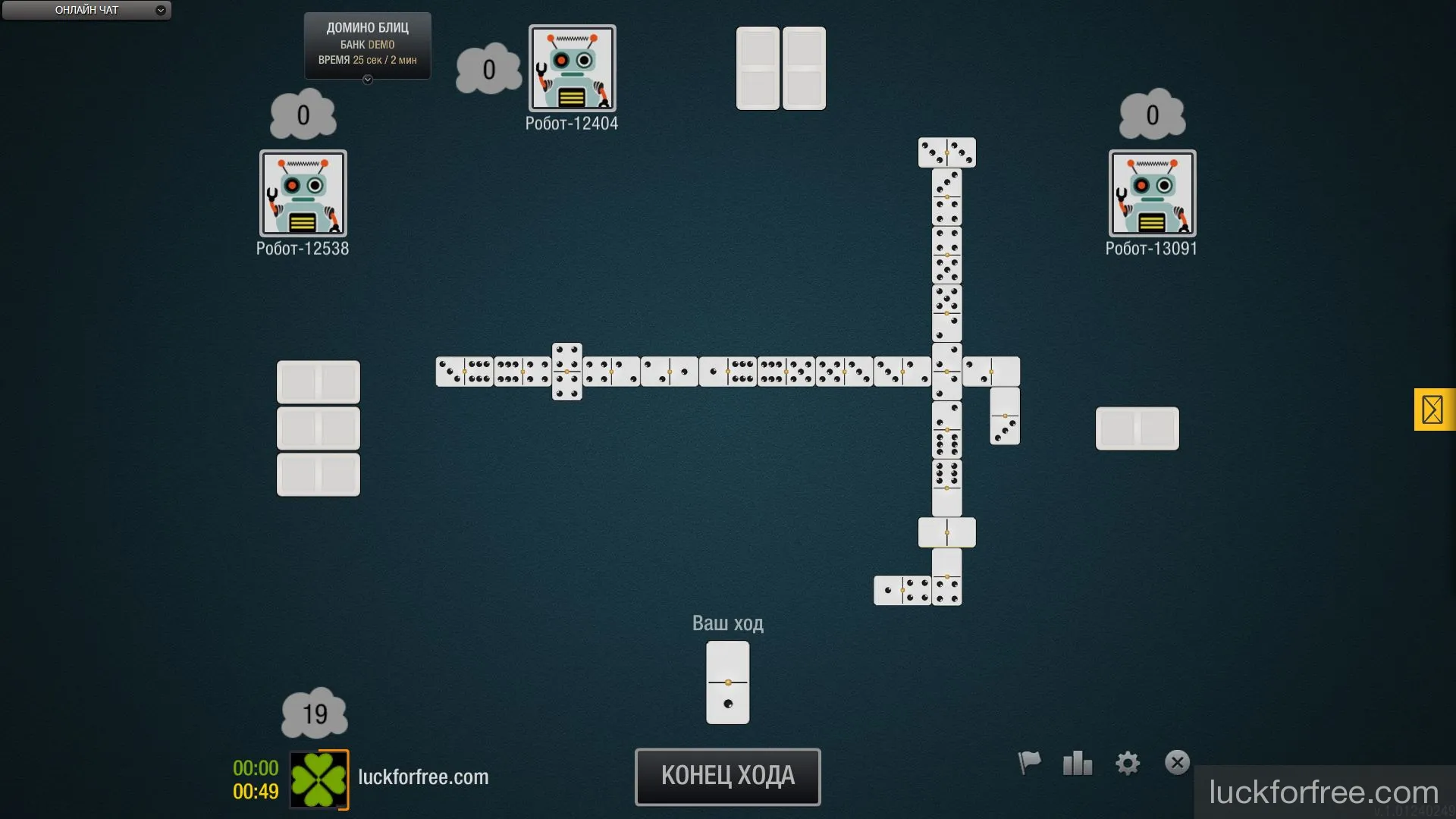Правила игры в домино Блиц в Игровом клубе luckforfree.com Правила игры в домино Блиц